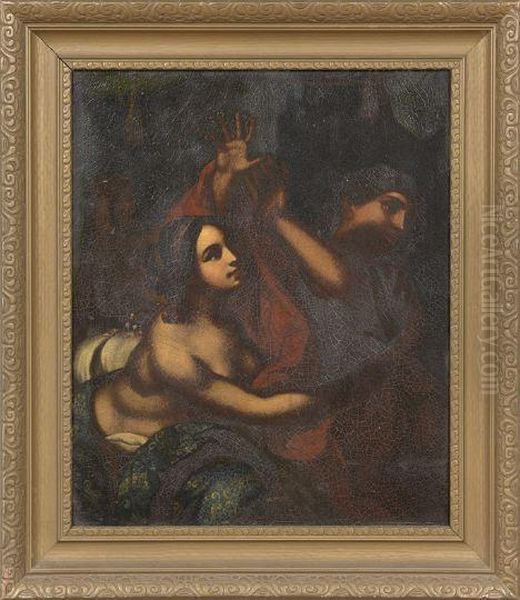 Joseph And Potiphar's Wife Oil Painting by Carlo Cignani