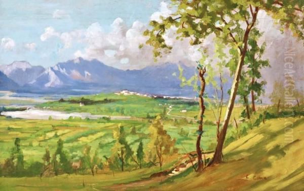 Paesaggio Oil Painting by Luigi Cima