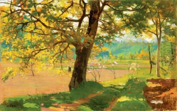 Spring Oil Painting by Luigi Cima