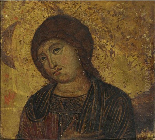 Head Of An Angel Oil Painting by Cimabue