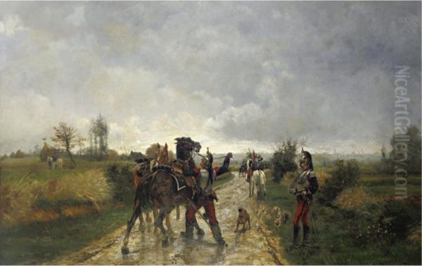 The Last Cuirassier Oil Painting by Franck Cinot