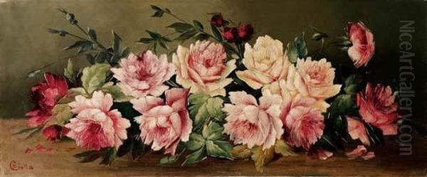 Fiori Oil Painting by F. Ciotta