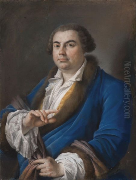 Portrait Of Giuseppe Baretti Oil Painting by Giovanni Batista Cipriani