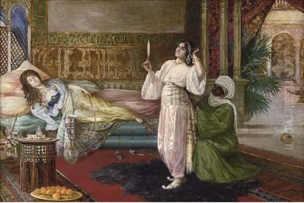 In The Harem Oil Painting by G. Ciro