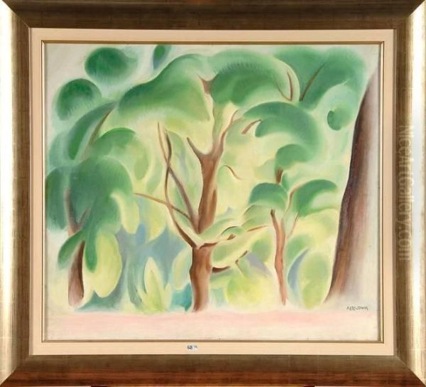 Paysage Arbore Oil Painting by Albert Claes-Thobois