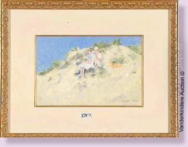 Dans Les Dunes Oil Painting by Albert Claes-Thobois