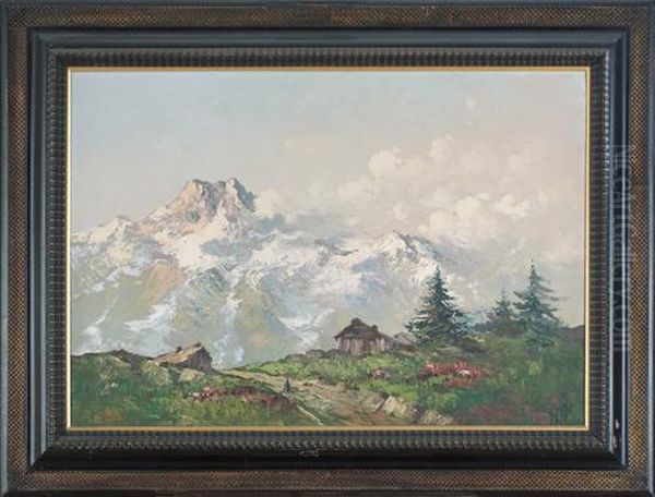 Paesaggio Montano Oil Painting by Ermanno Clara