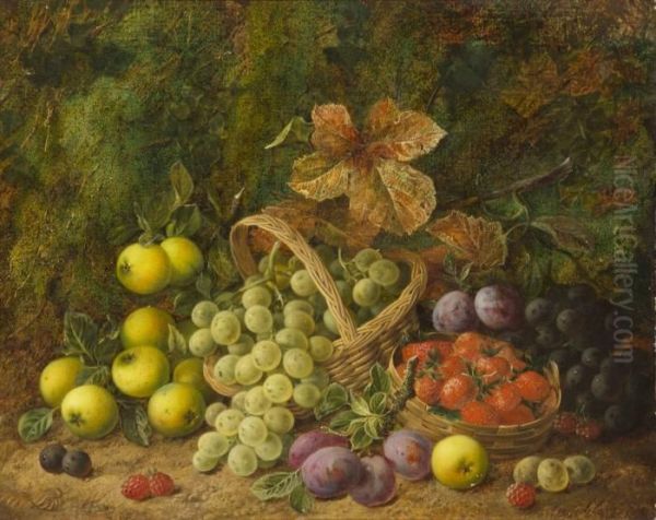 Still Life With Fruit Oil Painting by George Clare