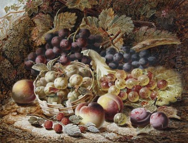 Still Life With Fruit Oil Painting by Oliver Clare