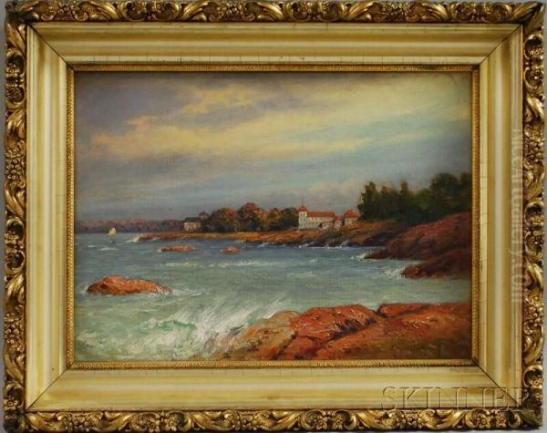 Shore View Oil Painting by C. Myron Clark