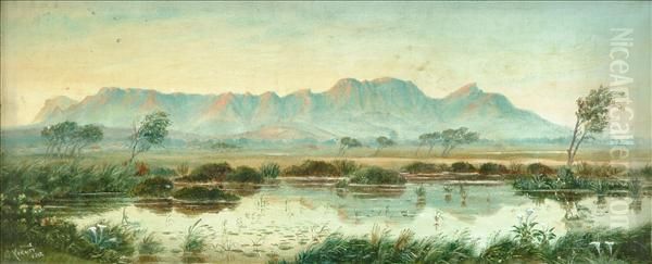 View Of Tablemountain Oil Painting by George Merritt Clark