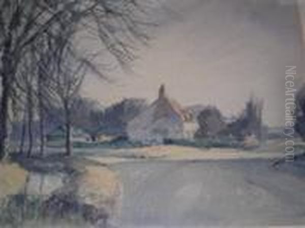 Villages Including Oil Painting by John Clark