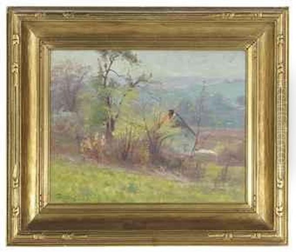 Early Spring Oil Painting by Walter Clark