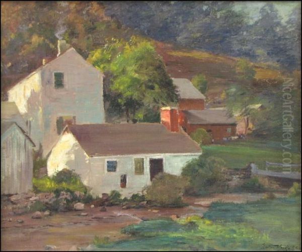 Pennsylvania Country Houses Oil Painting by Walter Clark