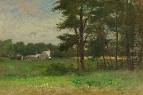 Overgrown Fields Oil Painting by Walter Clark