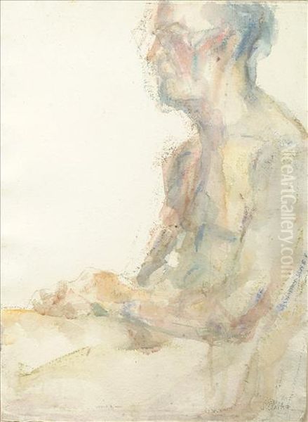 Nude Oil Painting by F. Clarke