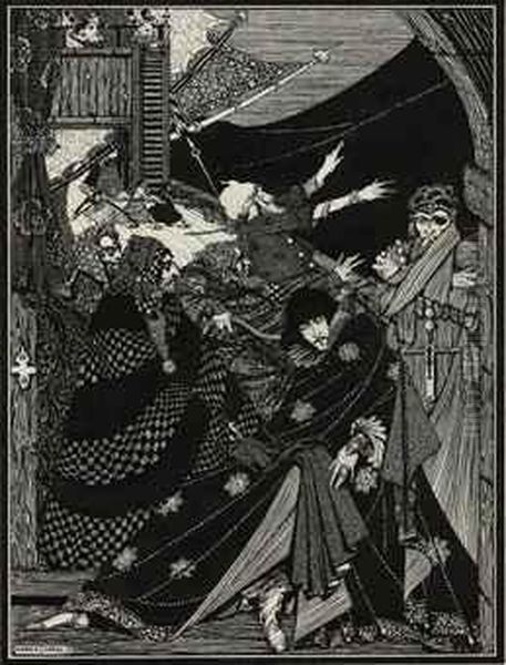 Message Found In A Bottle For 'tales Of Mystery And Imagination' Byedgar Allan Poe (1809-1949) Oil Painting by Harry Clarke