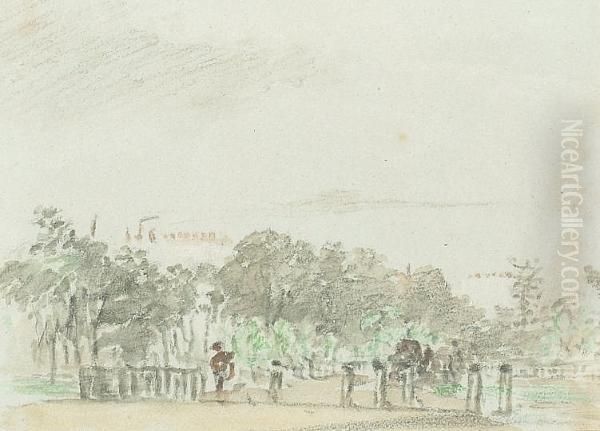 Hyde Park Oil Painting by Thomas Shields Clarke