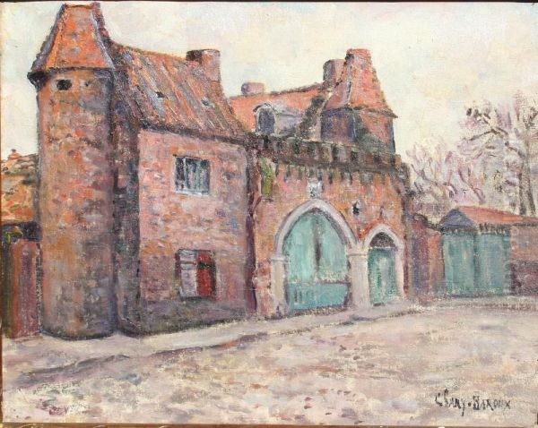 Ancien Couvent Des Templiers Oil Painting by Adolphe Clary-Baroux