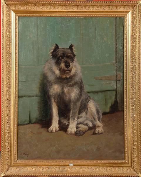 Portrait D'un Chien Oil Painting by Alexander Clarys