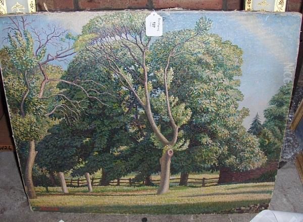 Horse Chestnut, Lake District Oil Painting by William Lionel Clause