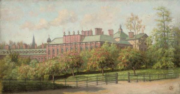 Kensington Palace In May Oil Painting by Arthur Temple Felix Clay