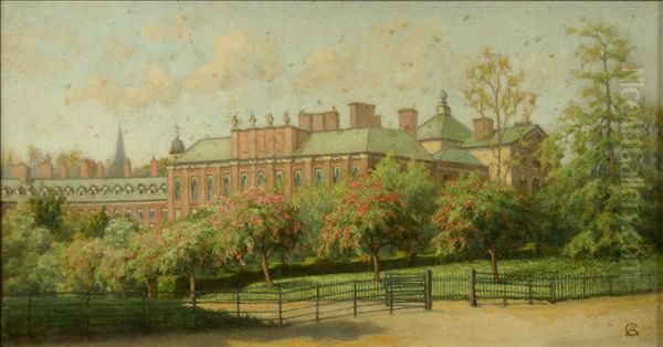 Kensington Palace Inmay Oil Painting by Arthur Temple Felix Clay