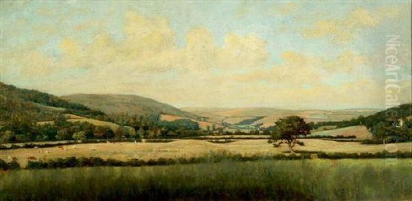 Stirche Valley, Dalreach, Ayrshire Oil Painting by Arthur Temple Felix Clay