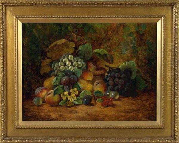 Still Life With Fruit And Flowers Oil Painting by J. Clays