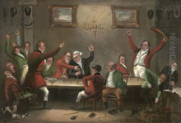 The Hunting Party Oil Painting by Luke Clennell