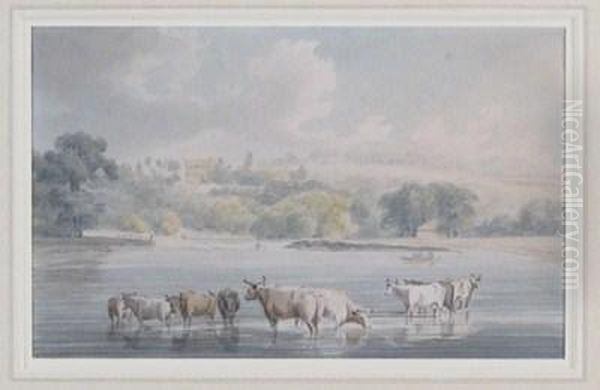 Richmond Hill From Petershammeadows Oil Painting by Robert Cleveley