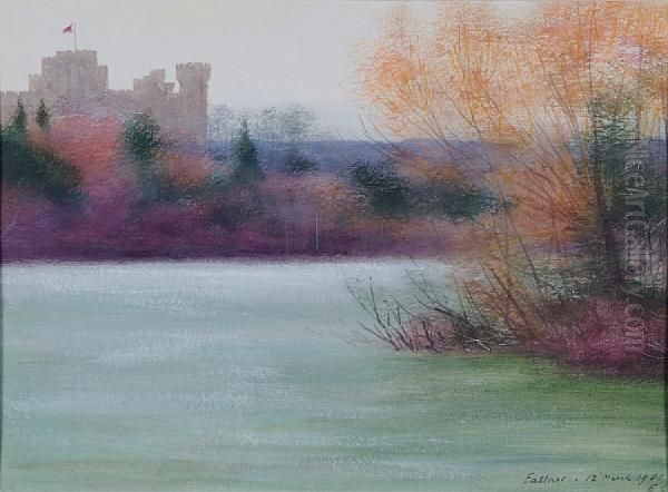 Eastnor Castle Oil Painting by Edward Clifford