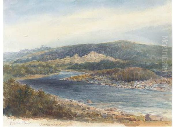 Brora River, Sutherland Oil Painting by Henry Clifford