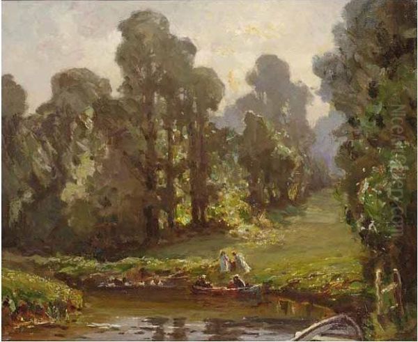 Arundel Park Oil Painting by Henry Charles Clifford