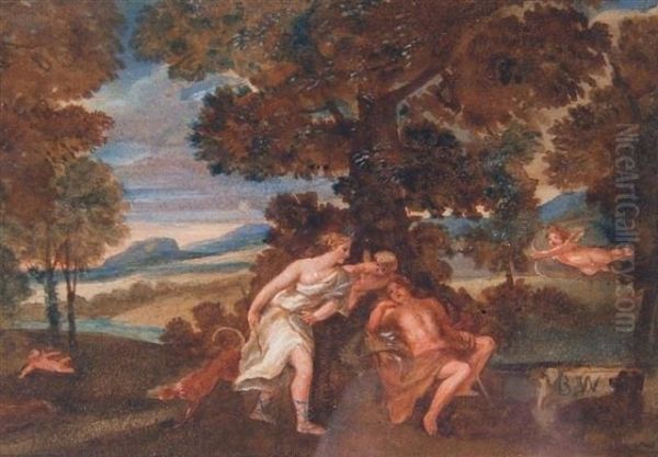 Diana And Endymion Oil Painting by Benjamin West Clinedinst