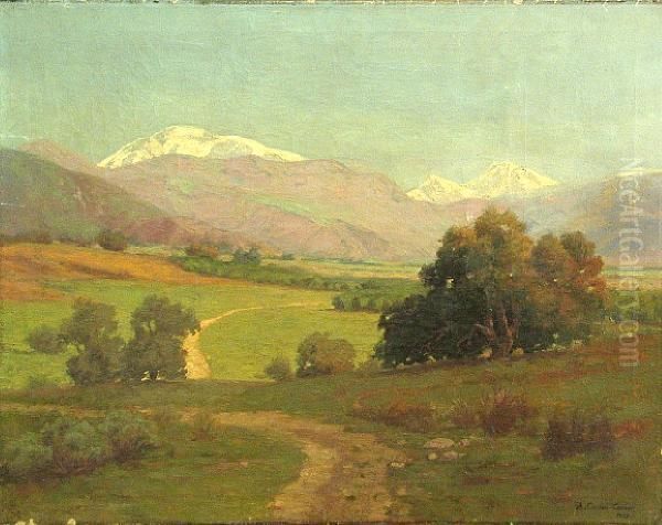 Summer In The Foothills Oil Painting by Albert Clinton Conner