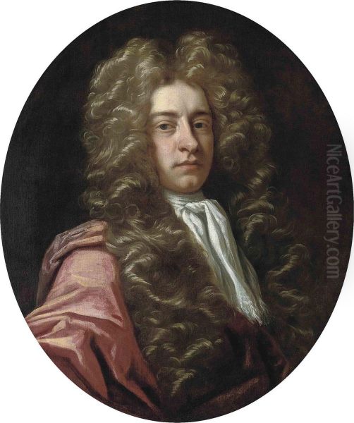 Portrait Of Edward Radclyffe Oil Painting by Johann Closterman