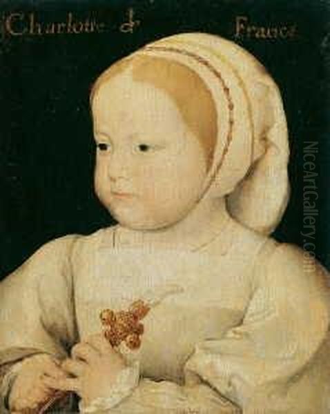 Kinderbildnis Der Madeleine De France (1520-1537). Oil Painting by Jean Clouet