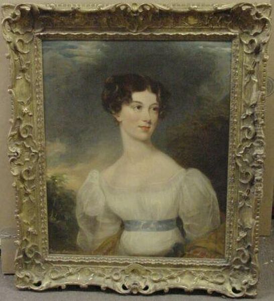 Portrait Of Barbara Baroness Grey De Ruthyn Marchioness Ofhastings Oil Painting by Joseph Clover