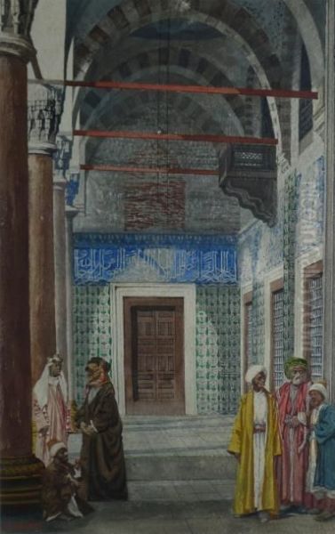 Portique Oriental Oil Painting by Gustave Paul Cluseret