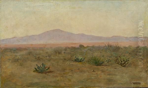 California Landscape With Distant Mountains Oil Painting by Oscar Regan Coast