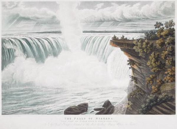 The Falls Of Niagara, This View Of Table Rock Oil Painting by James Pattison Cockburn