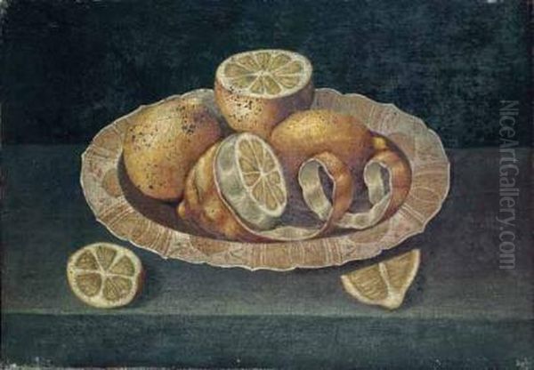 Piatto Di Limoni Oil Painting by Francesco Codino