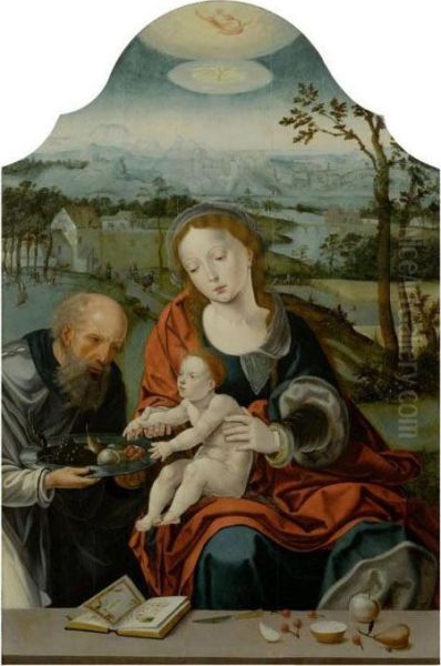 The Holy Family Oil Painting by Pieter Coecke Van Aelst