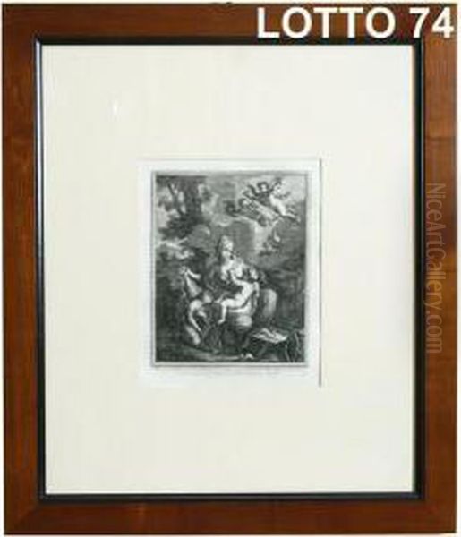 Madonna Con Putti Oil Painting by Jacob Coelemans