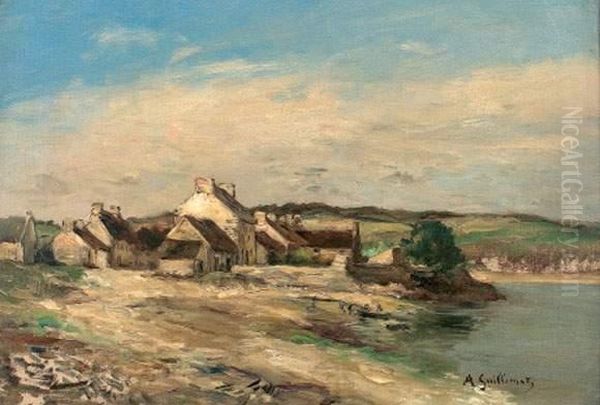 Village En Bord De Mer Oil Painting by Jean-Baptiste Coene