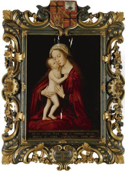 Madonna And Child Oil Painting by Marcellus Coffermans