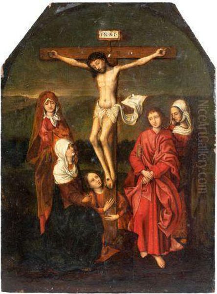 La Crucifixion Oil Painting by Marcellus Coffermans