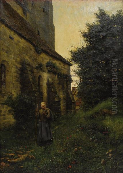 The Close Of Day Oil Painting by William Anderson Coffin