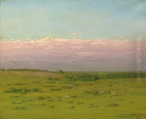 The Plain, Late Afternoon Oil Painting by William Anderson Coffin